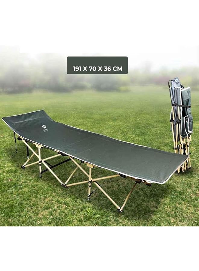 Toby's Tobys New Folding Camping Bed For Adults Ten Leg Beach Bed With Cushion And Maximum Load 150 Kg / 330 Lbs Ideal For Office Home Beach Party Camping (191X70X36Cm) - Image 4