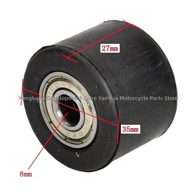 Yan Hua ATV Chain Tensioner Guide Rubber Wheel 8mm for Off-Road Motorcycle Dirt Bike Sand ATV - Image 4