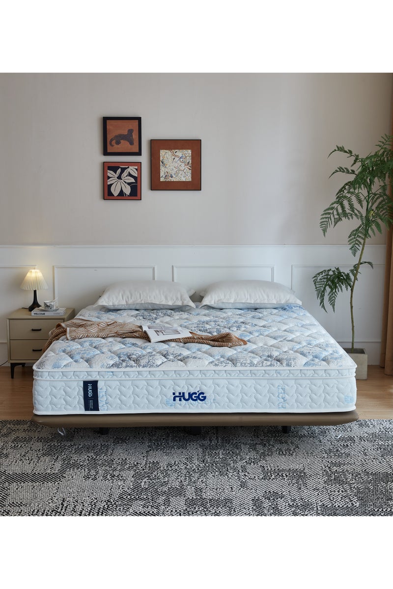 HUGG Super King Size Mattress 7-Zone  Pocket Spring Mattress 32cm Thick Natural Latex Mattress Ideal for Spinal Alignment and Increase Blood Circulation Mattress 200×200 - Image 1