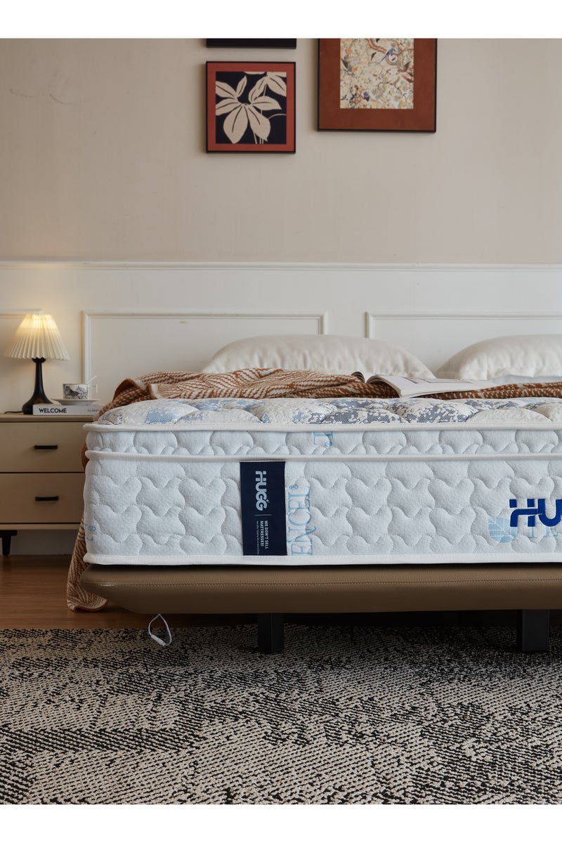 HUGG Super King Size Mattress 7-Zone  Pocket Spring Mattress 32cm Thick Natural Latex Mattress Ideal for Spinal Alignment and Increase Blood Circulation Mattress 200×200 - Image 3