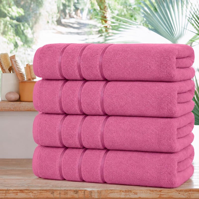 Bliss Casa 100% Cotton Hand Towel Set – 50x90 cm, Ultra-Soft & Highly Absorbent Towels for Bathroom – Quick-Dry, Durable & Skin-Friendly (4-Pack) - Image 2