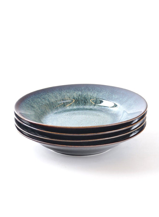 Trust 4-Piece Porcelain Deep Plate Set 9 Inch - Image 4