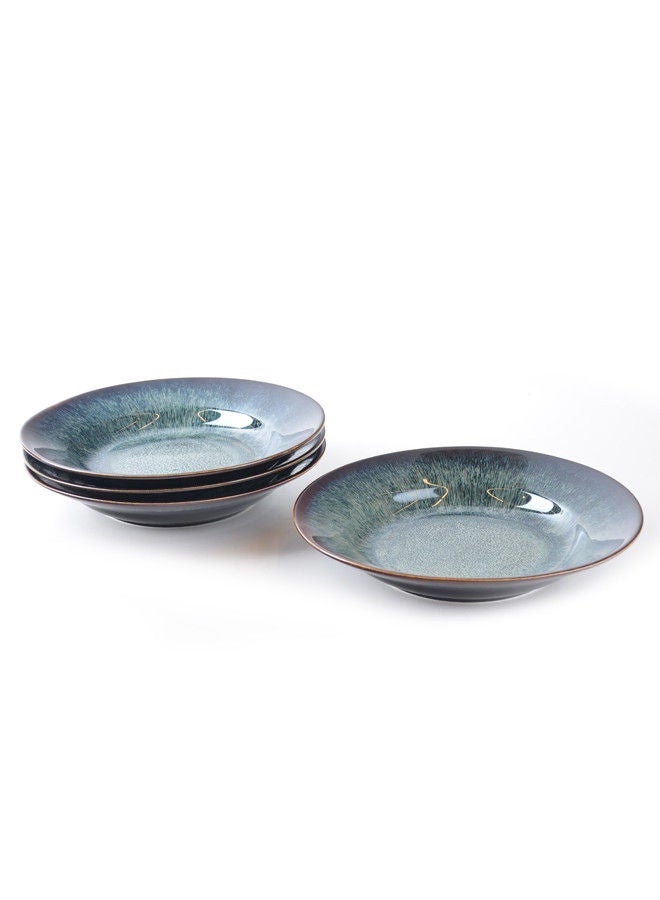 Trust 4-Piece Porcelain Deep Plate Set 9 Inch - Image 5