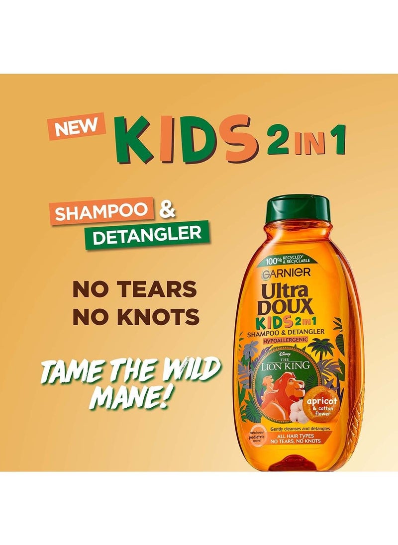Garnier - Ultra Doux Kids 2 In 1 Apricot Shampoo & Detangler - Image 1