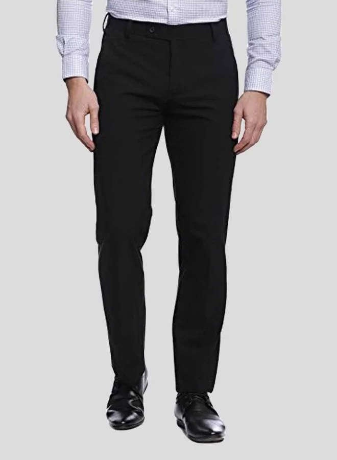 Take Two Men Black Stretchable Formal Trousers
