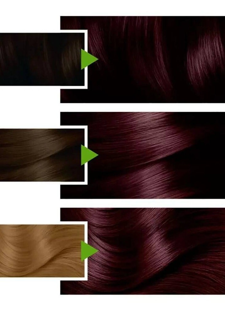 Garnier Garnier Color Naturals Permanent Creme Hair Color - 3.6 Deep Red Brown 112 ML  - Image 5