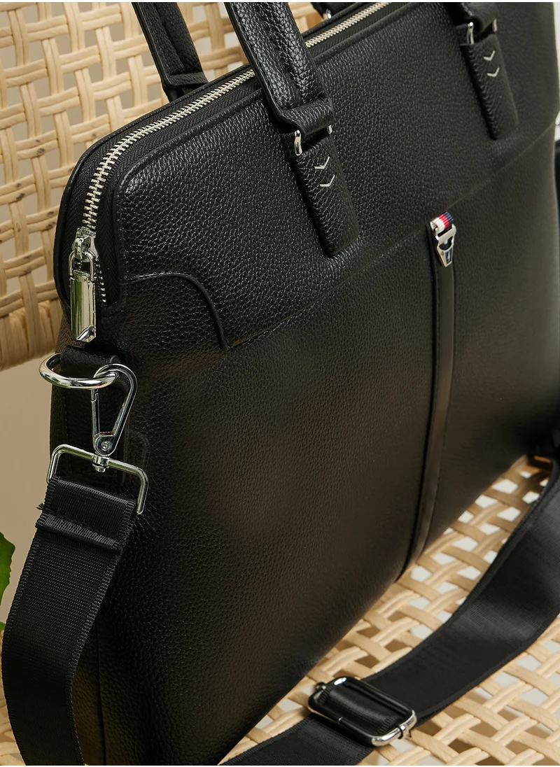Robert Wood Grain Texture Office Laptop Bag