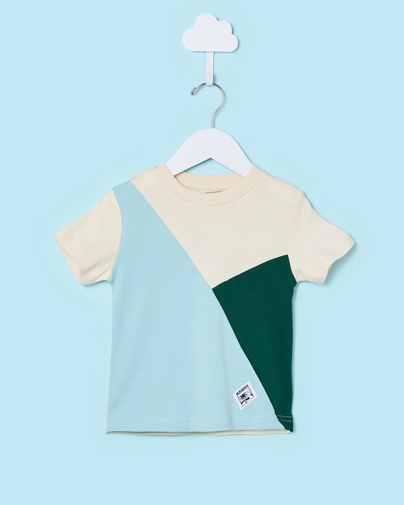 ردتاغ Infant Boys Beige Cut And Sew T-Shirt