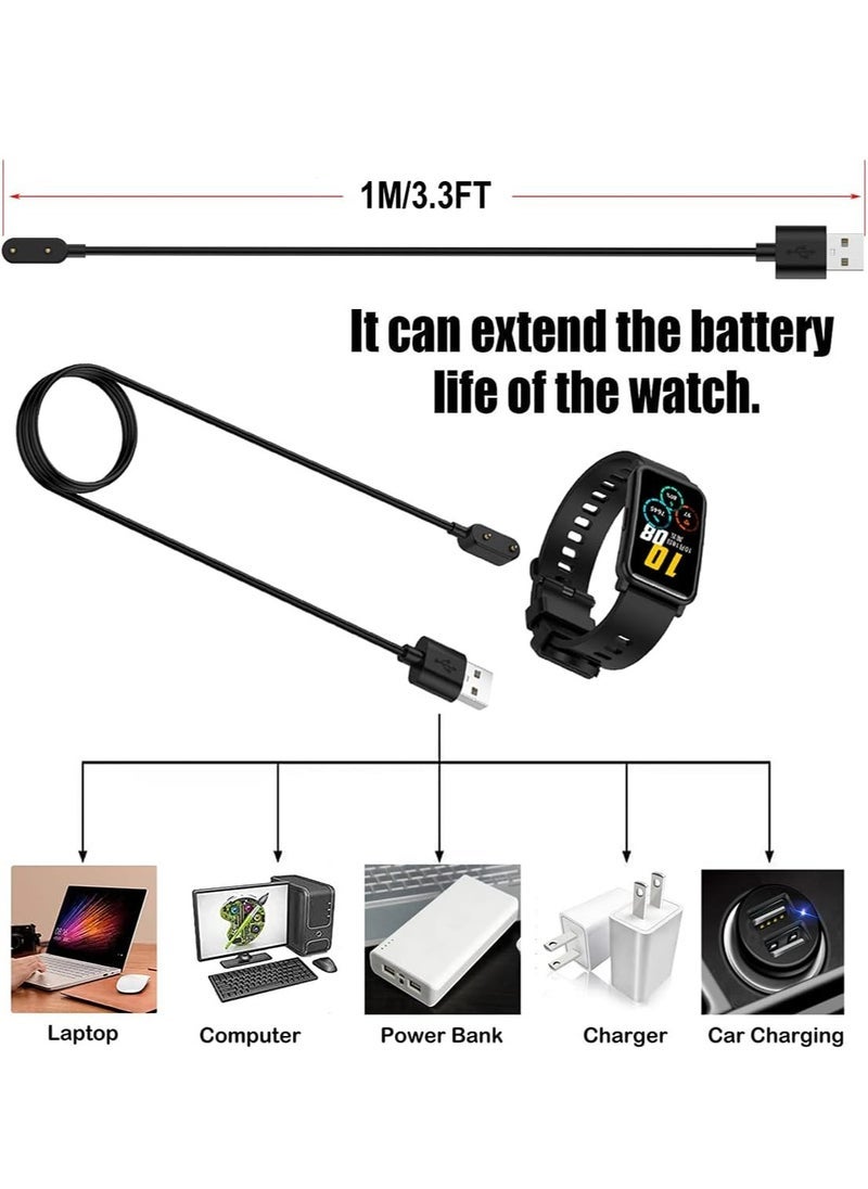 Gravity Charger Cable for HUAWEI WATCH FIT 2, Fit Mini, Band 7, Band 6, Honor Watch ES – 1M/3.3FT Wireless Charging Dock Station Adapter - Image 5