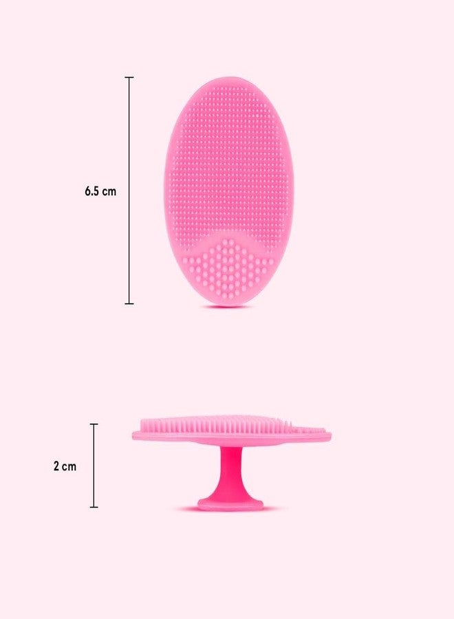 Episkey Silicone Face Scrubber Exfoliator, Soft Face Brush, Facial Cleansing Brush, Acne Blackheads Removing, Acne Pore Pad for Deep Cleaning Skin Care for Girls & Women's (FS-PINK) - Image 5