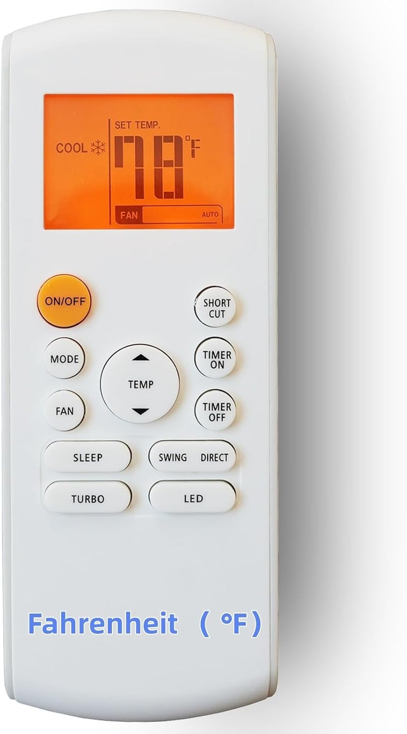 Replacement Remote Control for Midea MR Cool Koolking Bosch Carrier Toshiba AC Air Condtioner RG57B1/BGE RG57A6/BGEF RG57A6/BGEFU1 RG57E1/BGEU1 RG52A2/BGEFU1 RG57F3(B)/BGEFU1 RG57H3(B)/BGCEFU1-M -A - Image 1