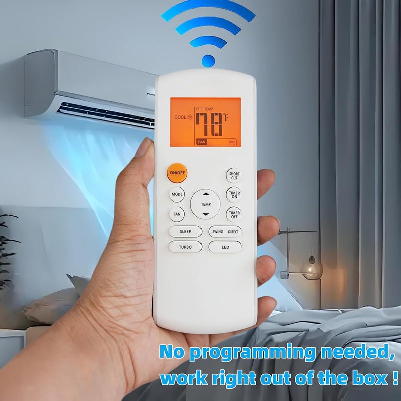 Replacement Remote Control for Midea MR Cool Koolking Bosch Carrier Toshiba AC Air Condtioner RG57B1/BGE RG57A6/BGEF RG57A6/BGEFU1 RG57E1/BGEU1 RG52A2/BGEFU1 RG57F3(B)/BGEFU1 RG57H3(B)/BGCEFU1-M -A - Image 3