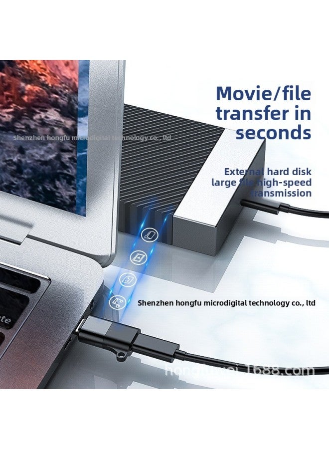 OTG Adapter Is Suitable For Type-c-to-Apple Converter. Full-featured Connection. Headset Charging And Data Transmission-Interface Form:Type-e To Apple Otg Adapter (full Function) - Image 4