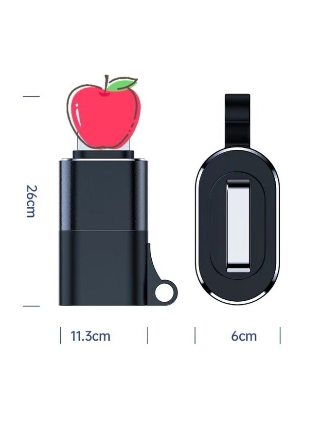 OTG Adapter Is Suitable For Type-c-to-Apple Converter. Full-featured Connection. Headset Charging And Data Transmission-Interface Form:Type-e To Apple Otg Adapter (full Function) - Image 5