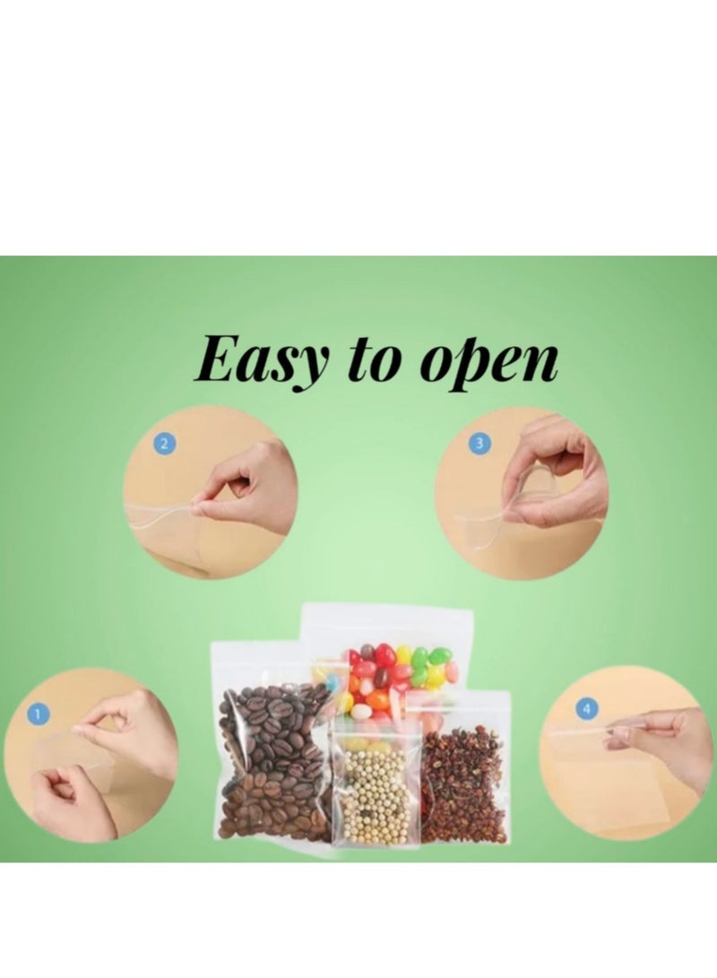 Zip Storage PE Plastic Clear Bag 200pcs - Image 3