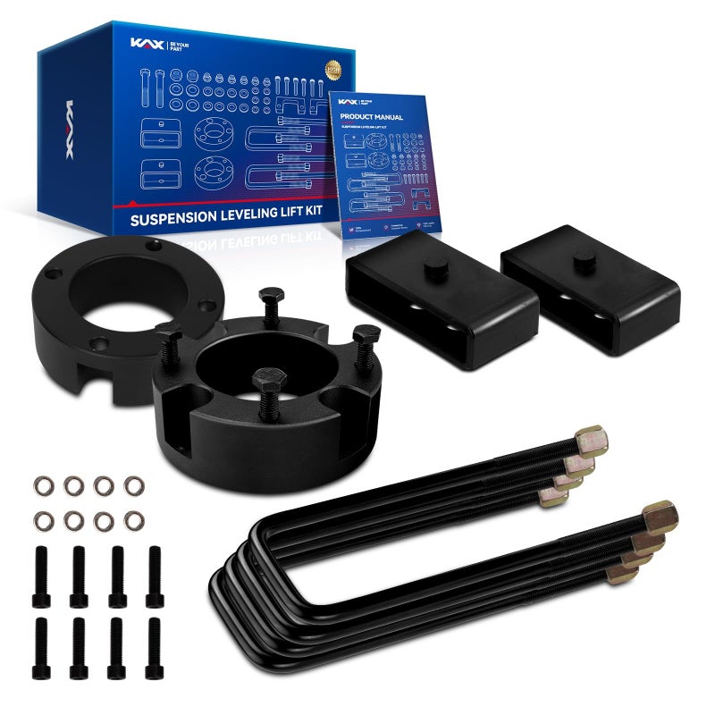 مجموعة رفع مستوى KAX تناسب تندرا 3 أمامي و 2 خلفي تناسب تويوتا تندرا 2007-2021 2WD 4WD أنظمة التعليق دعائم أمامية فاصل
