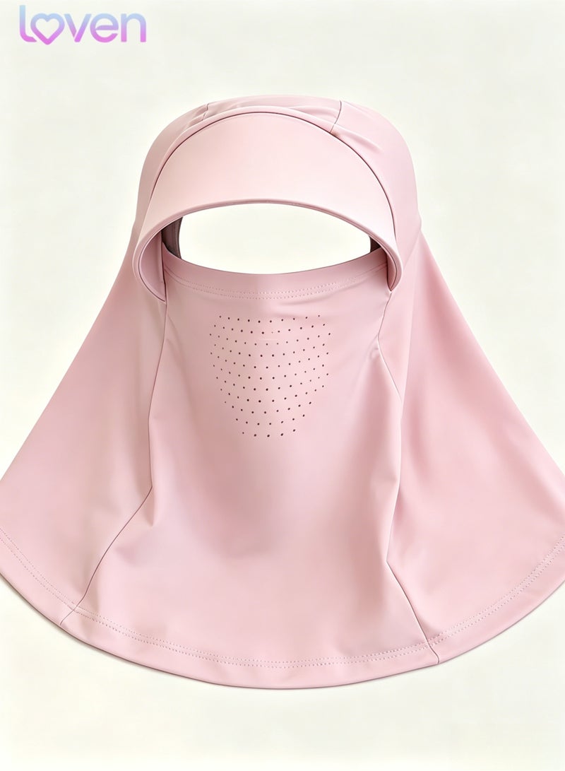 loven Women's Sun Protection Hat Full Face Cover Neck Gaiter Summer Outdoor Hat UPF50+ Cycling Hat - Image 3