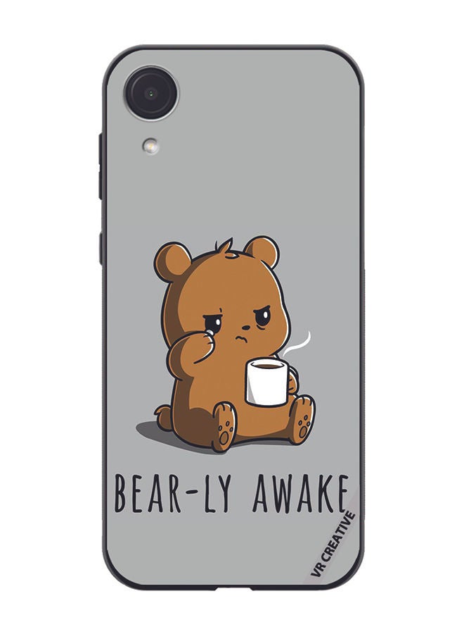 VR CREATIVE Protective Case Cover For Samsung Galaxy A03 Core Bearly Awake Design Multicolour - Image 1