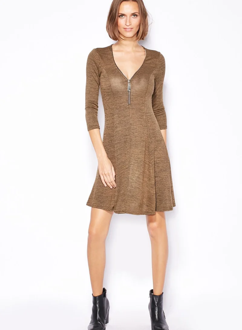 NEW LOOK Zip Swing Dress