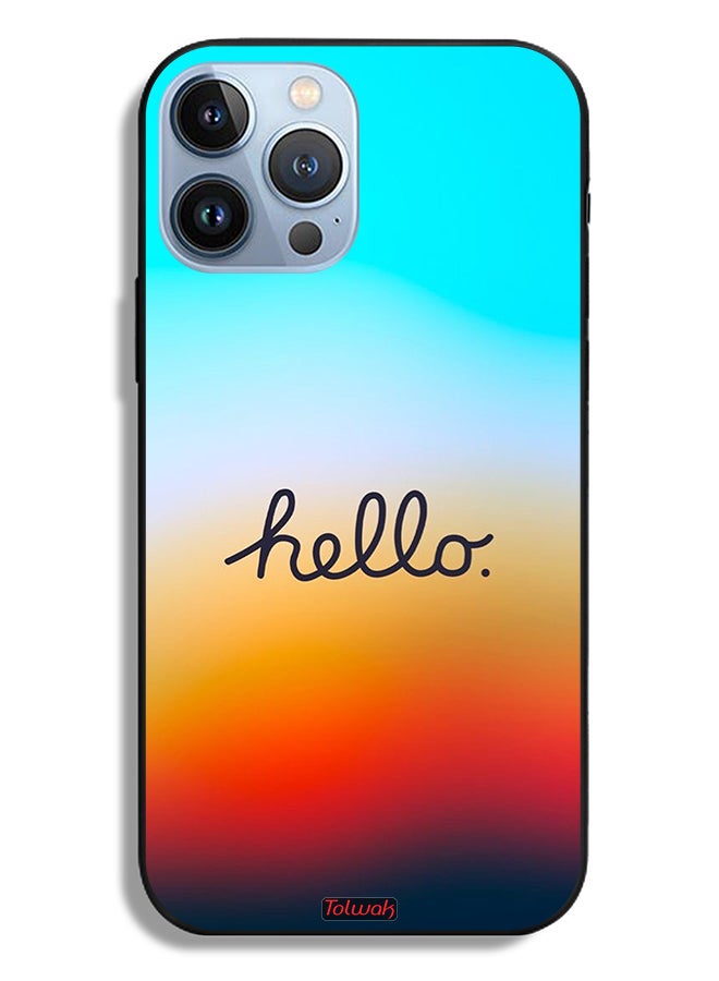 Tolwak Apple iPhone 13 Pro Max Protective Case Hello - Image 2