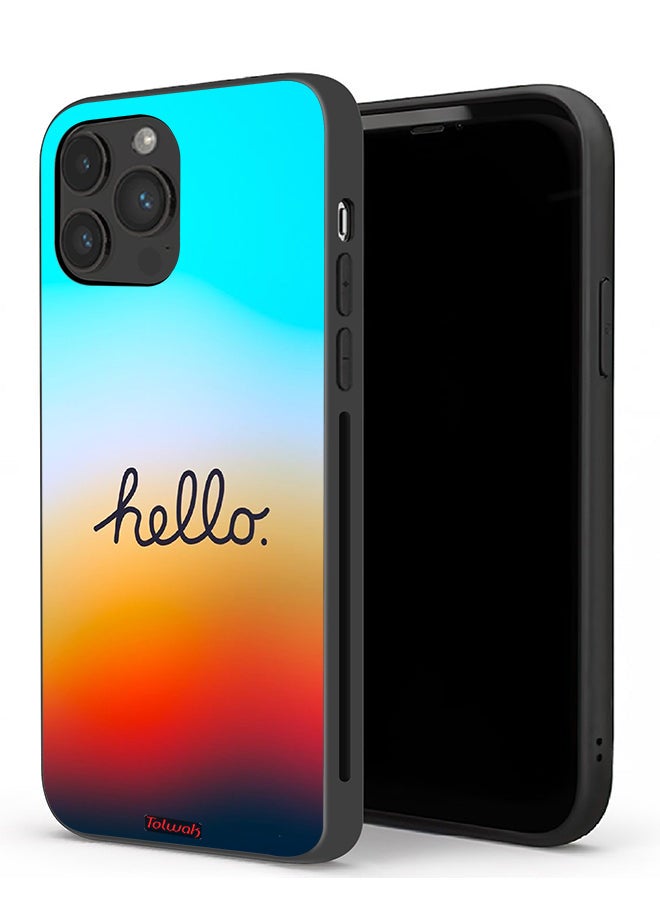 Tolwak Apple iPhone 13 Pro Max Protective Case Hello - Image 1