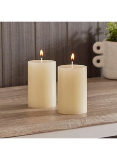 Home Box Reda 2-Piece Pillar Candle Set 6.3 x 10 x 6.3 cm  - Image 2
