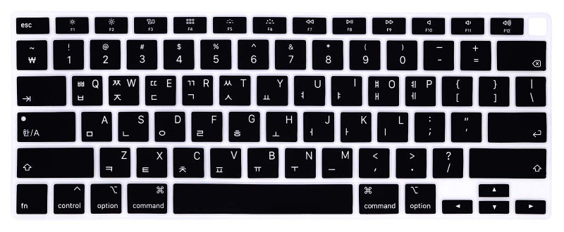 WYGCH Korean Language Keyboard Cover A2179 Silicone Protective Skin Keyboard Protector for MacBook Air 13 inch with Touch ID A2337 M1 Chip US Layout - Image 1