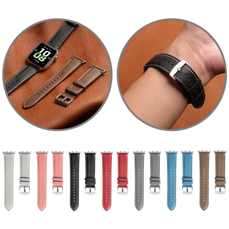 إيروريكس سوار ساعة For Honor Watch 5 Pointed Tail من الجلد الطبيعي (أسود) - Image 2