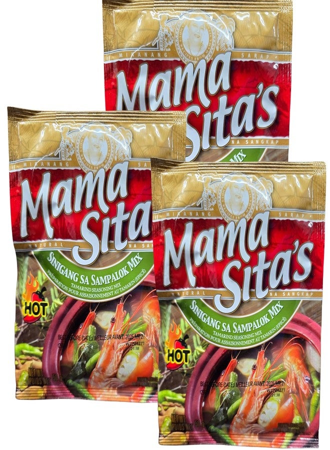 Mama Sita's Sinigang Sa Sampalok Mix Tamarind Seasoning Mix Hot 50g (1.76oz) 3 Pack - Image 1