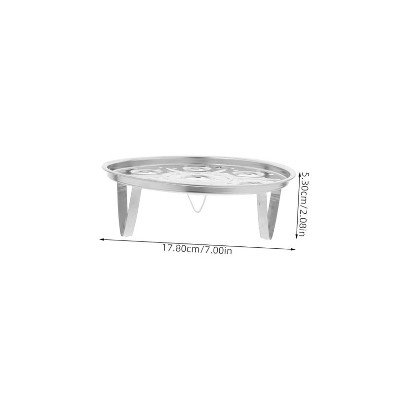 Stainless Steel Egg Steamer Rack Versatile Tripod Steamer Kitchen Tray - Image 3