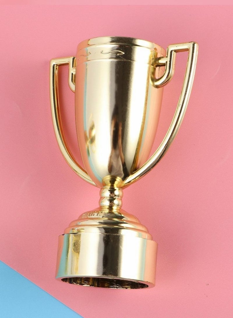 كاست ويف Cup Trophy Plastic Trophies for Children Competitions Awards(12pcs Gold) - Image 5