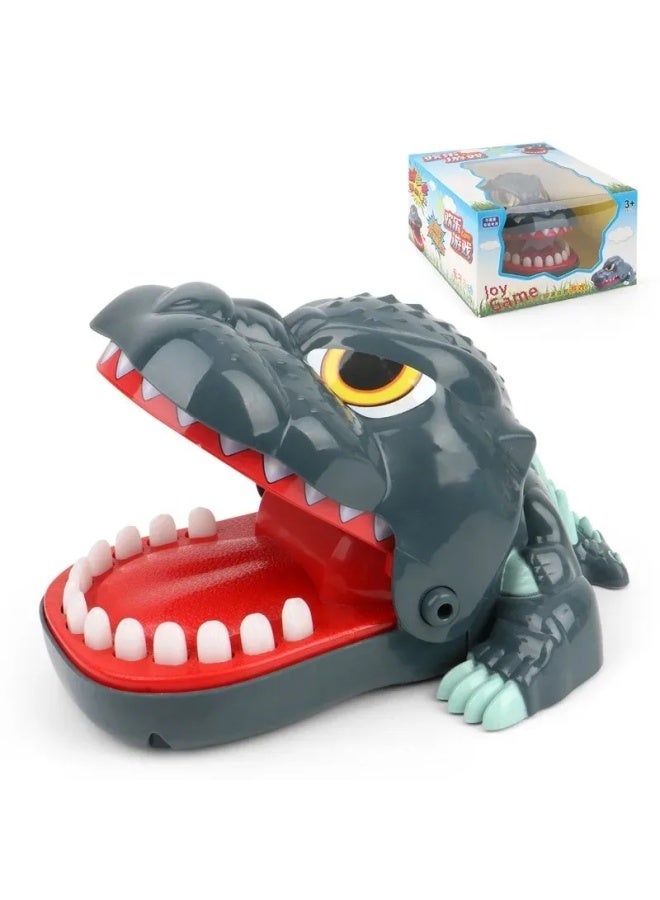 Stress Relief Shark Bite Finger Toy Evil Dog Dinosaur Pirate Bucket Parent-Child Interaction Children's Prank Toys-Color:Strange Beast King [Window Box]] - Image 1