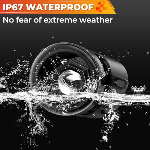 Auto Buero Round Fog Lights for 2016-2023 Toyota Tacoma, 2014-2023 4Runner, 2014-2019 Tundra, 2007-2014 Camry, 2006-2012 RAV4, 2006-2013 Yaris, 2008-2013 Lexus IS-F, Front Bumper Driving Lamp - Image 5