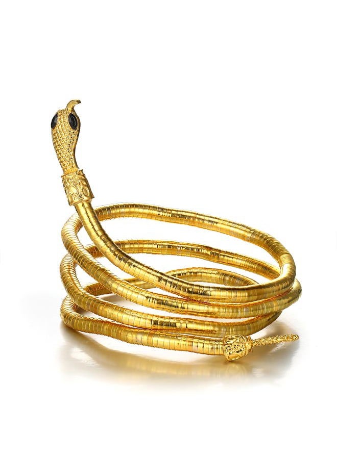 BriLove Bendable Flexible Snake Bracelet for Women Adjustable Punk Snake Choker Necklace for Hollween Party Jewelry, Alloy, alloy - Image 1