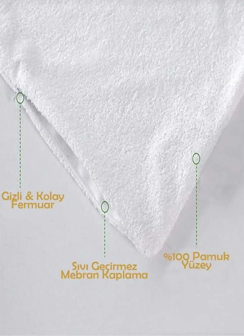 TOTEM 6 Piece Cotton Hidden Zipper Pillowcase 50 x 70 cm
