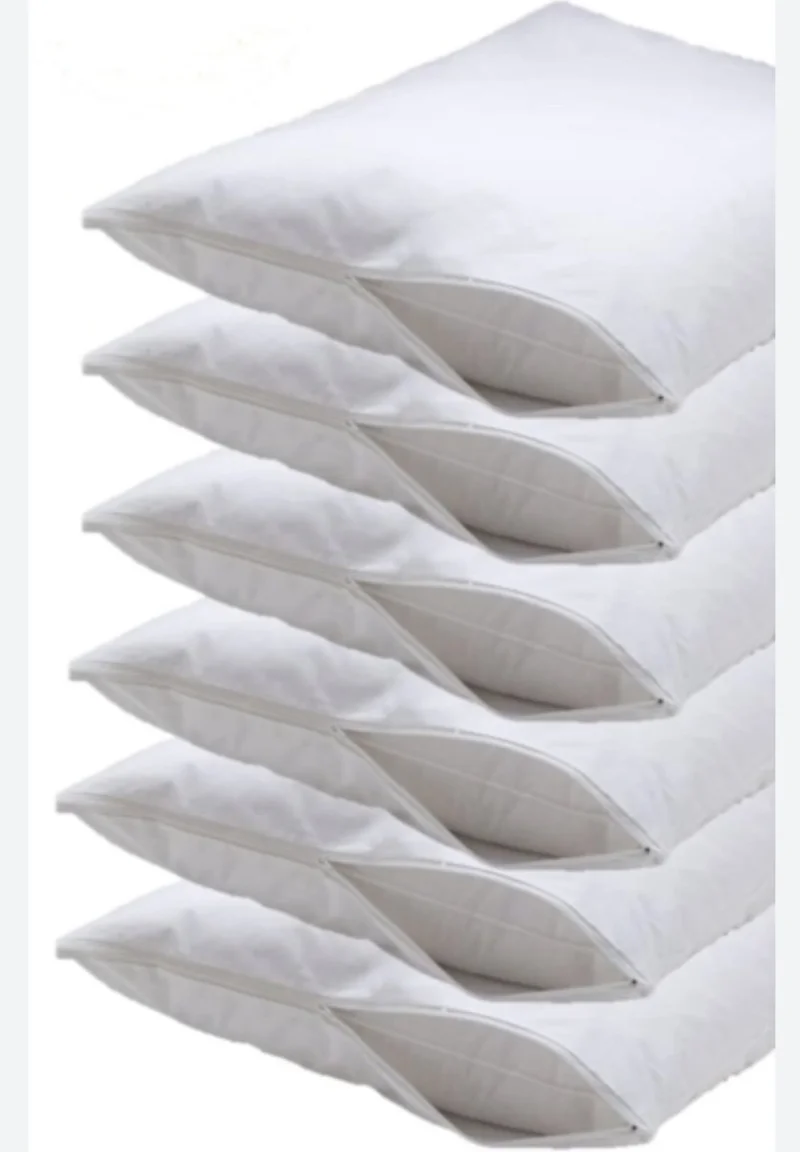TOTEM 6 Piece Cotton Hidden Zipper Pillowcase 50 x 70 cm