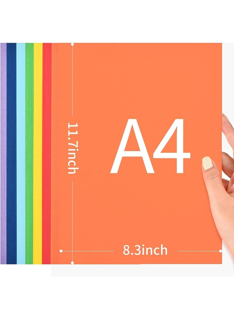 PARTNER 10- Color Paper 100 A4 Sheets for Decorating Drawing Origami DIY Arts and Crafts  - Image 3