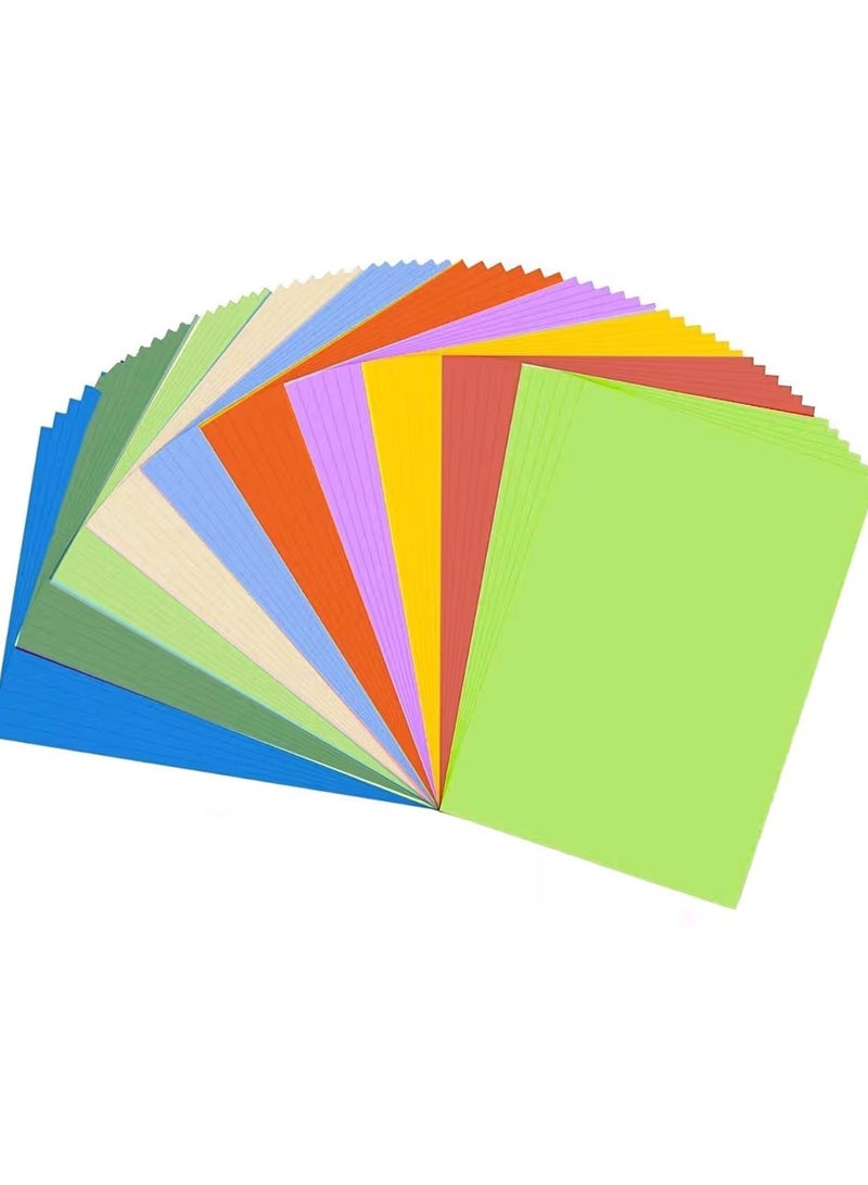PARTNER 10- Color Paper 100 A4 Sheets for Decorating Drawing Origami DIY Arts and Crafts - Image 1