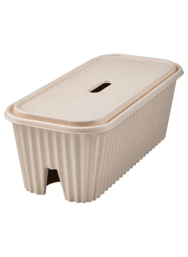 Generic Cable management box, natural, 38x18x14 cm  - Image 1