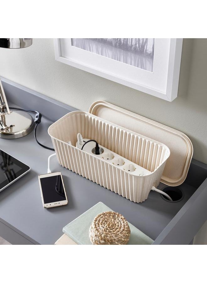 Generic Cable management box, natural, 38x18x14 cm  - Image 3