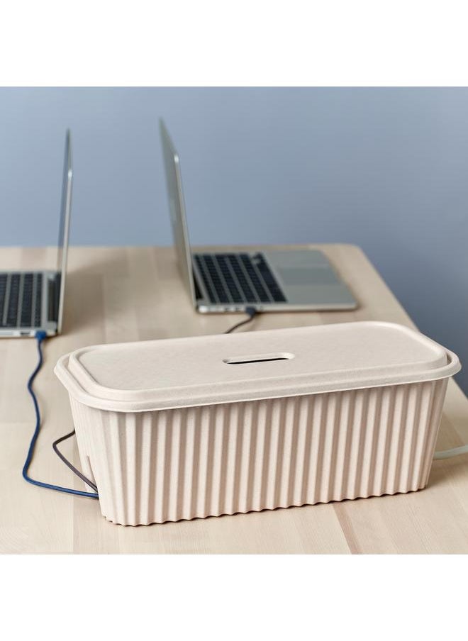 Generic Cable management box, natural, 38x18x14 cm  - Image 4