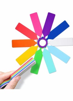 SYOSI Plastic Nursery Plant Tree Hanging Tags 100pcs Mixed Color Waterproof Garden Labels with Buckle Ring Tag Hanging Plant Labels Plastic Plant Hook and Tree Tags  - Image 5