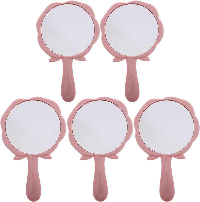 General purpose premium build Ipetboom 5pcs Handheld Rose Floral Makeup Mirror for Purse Portable Compact Pocket Mirror for Women Travel Vanity Small Pink Quick use-switch compatible build Ready order processing Main road full logistics cover Freeze crack proof Light precision processed material Anti topple design Varied dimensions Varied size selections Market diverse application fit Daily life matching design Neat shape Ready-to-ship local stock Global trendy simple build Durability boost selected material Flexible use switching Multi option design On-demand local restock Popular trusted craftsmanship Riyadh Jeddah Dammam ship Global upgraded practical design Ventilated design Gulf mainstream practical design Oil resistant Balanced weight - Image 1