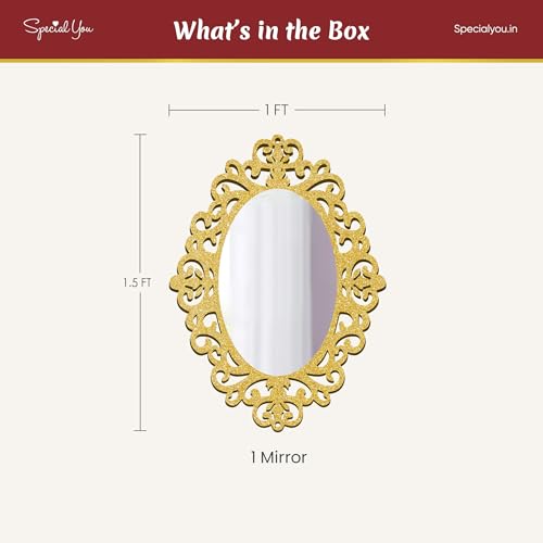 SpecialYou.in Special You Wall Mirror for Living Room with MDF Frame | Mirror for Bathroom | Aesthetic Room Decor Items | Aesthetic Mirror for Bedroom | Room Decor Items for Bedroom Aesthetic - Image 2