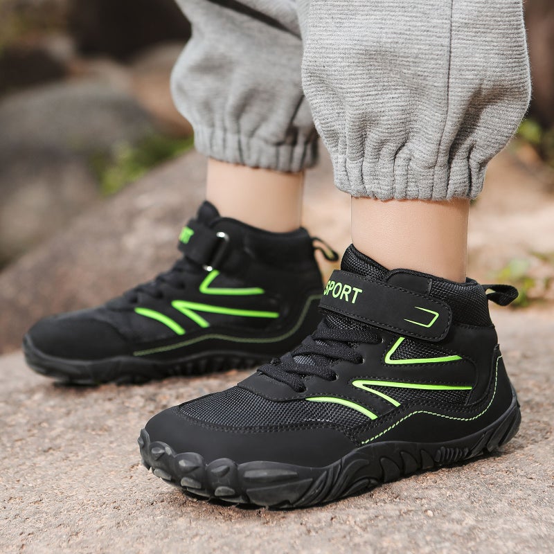 Children'S Outdoor Hiking Shoes Warm Five-Finger Non-Slip Cotton Shoes Snow Sports Non-Slip Boots Whip Shoes Hiking Rock Climbing - Image 2