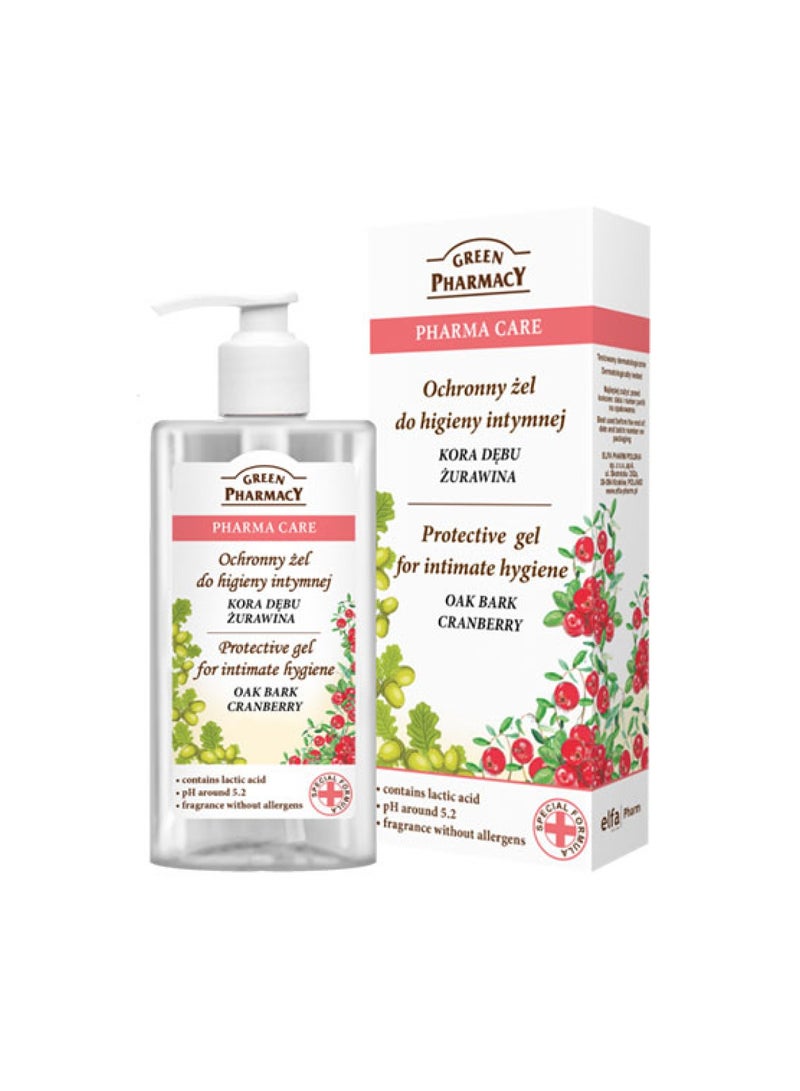 Protective Gel for Intimate Hygiene with Oak Bark And Cranberry 300ml