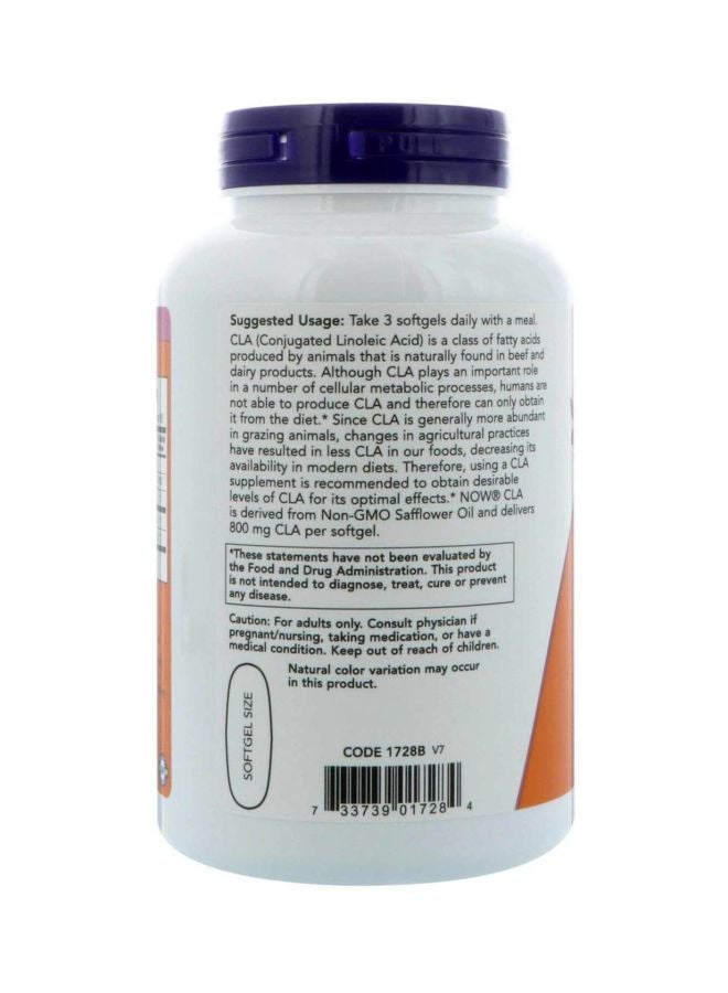 Now Foods CLA Dietary Supplement - 180 Soft Gels - Image 3