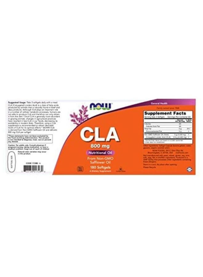 Now Foods CLA Dietary Supplement - 180 Soft Gels - Image 4