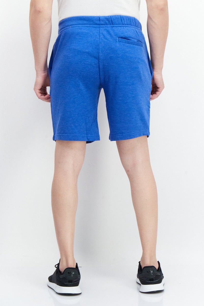Tailorbyrd Men Fleece Drawstring Basic Shorts, Royal Blue - Image 4