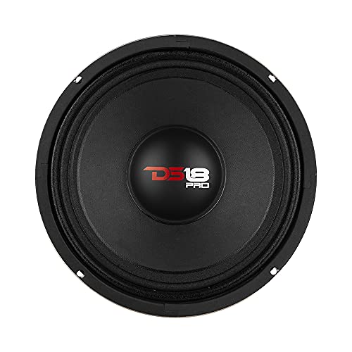DS18 PRO-X10M Loudspeaker - 10", Midrange, Red Steel Basket, 600W Max, 300W RMS, 8 Ohms - Premium Quality Audio Door Speakers for Car or Truck Stereo Sound System (1 Speaker), Classic - Image 5